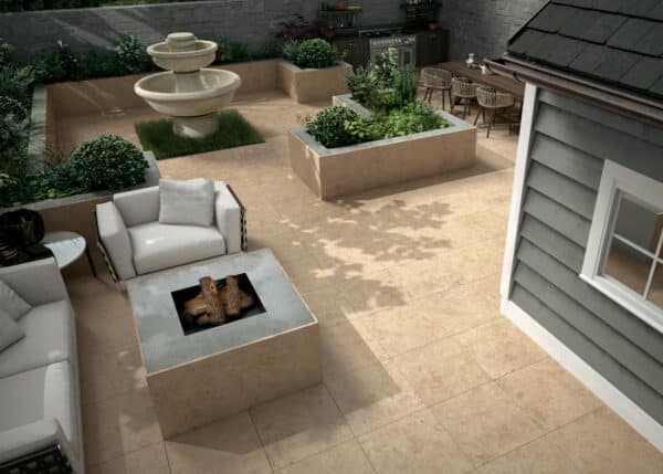 Outdoor-Platte Naturstein Jura Kalkstein-Optik 45x90x2cm TPL-131_R – Bild 2