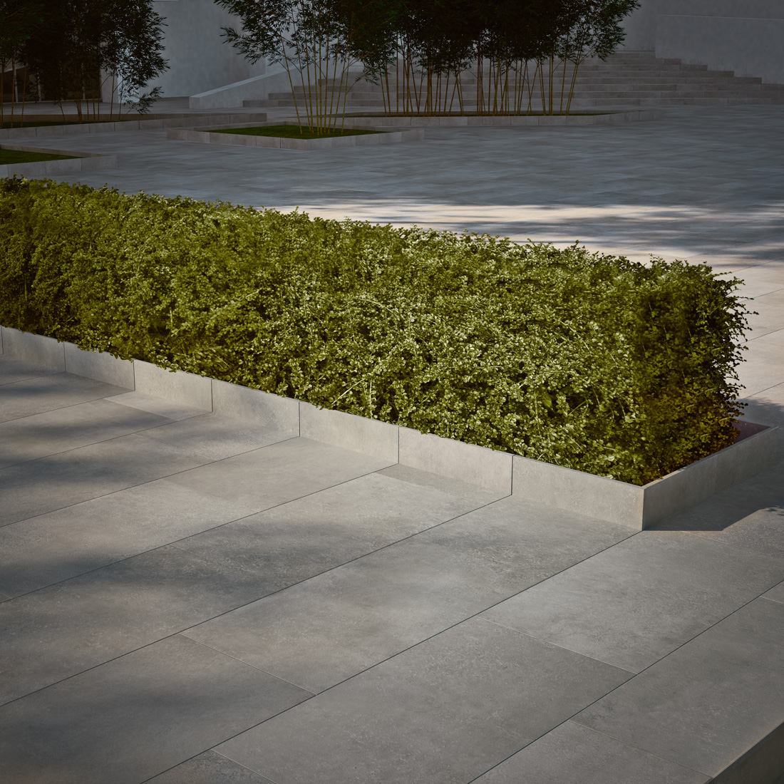 Gartenplatten + Terrassenplatten Terracotta hell grau 50x100x2 COTTO