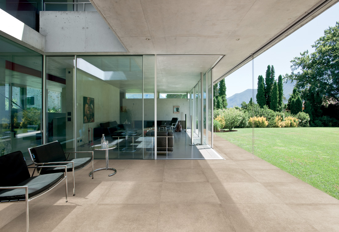 Gartenplatten + Terrassenplatten Zement sand beige 60x60x2 LIFE