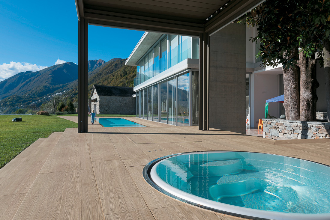 Gartenplatten + Terrassenplatten Holzoptik beige 30x120x2 ELEGANT