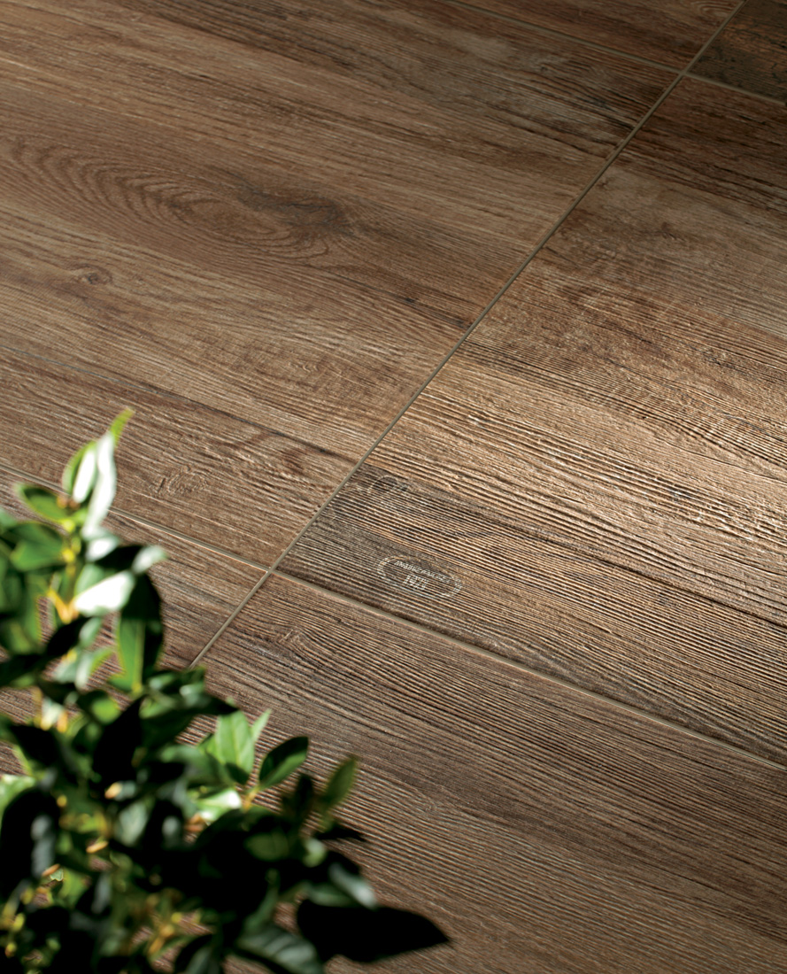Terrassen- und Gartenplatten Holz braun 30x120x2 SMALL&LARGE