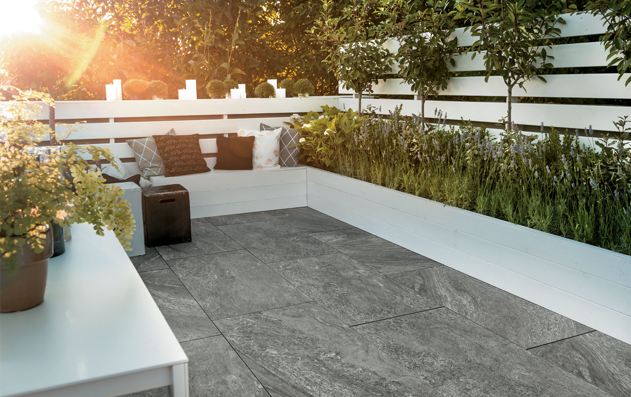 Terrassenplatten Naturstein Quarzit grey 60x120x2 NEW-NATUR-B